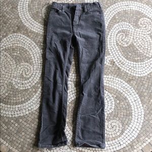 Boys gray corduroy element slim pants